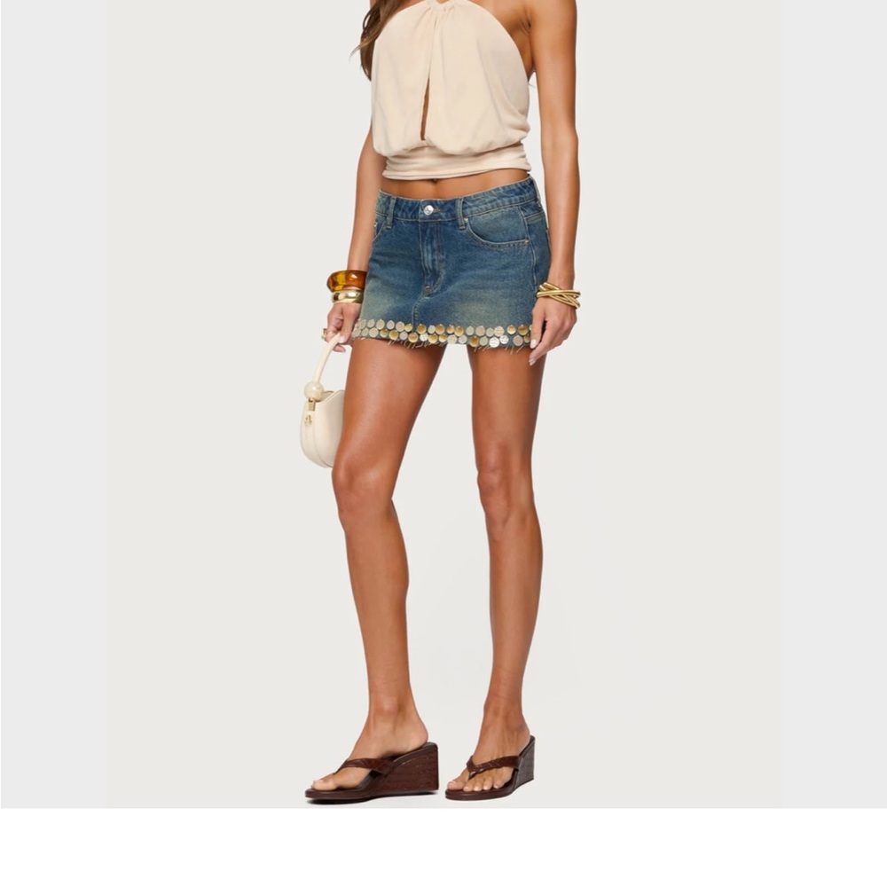 Edikted Cream Halter Top - Picture 5 of 6